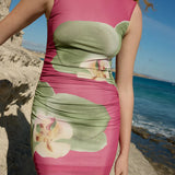 Aston Studio Ariel Mesh Mini In Orchid Phalae