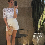 Artclub Faenza Short in Creme Fraiche