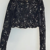 Artclub Florentine Lace Top in Black