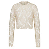 Artclub Florentine Lace Top in Buttermilk