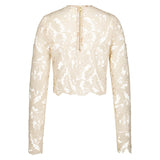 Artclub Florentine Lace Top in Buttermilk