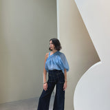 Artclub Cloud Mariposa Blouse in Cielo Officina