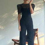 Artclub Villa Savoye Summer Capelet in Noir