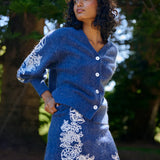 Aston Studio Agnes Cardi in Royal