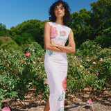 Aston Studio Ariel Mesh Dress in Baby Rose