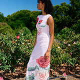 Aston Studio Ariel Mesh Dress in Baby Rose
