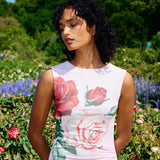 Aston Studio Ariel Mesh Dress in Baby Rose