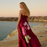 Aston Studio Audrey Dress in Redcurrant Phalae