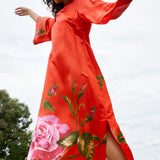 Aston Studio Heidi Dress in Ruby Rose