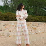 Aston Studio Lucinda Blouse in Peony and Antique Stripe