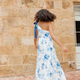 Aston Studio Mila Dress in Cerulean Peony