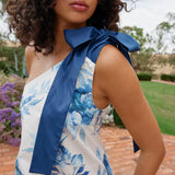 Aston Studio Mila Dress in Cerulean Peony