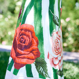 Aston Studio Molly Dress in Leaf Rose Stripe
