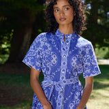 Aston Studio Nami Dress in Royal and Antique