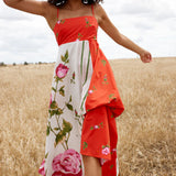 Aston Studio Rue Dress in Ruby Antique Rose