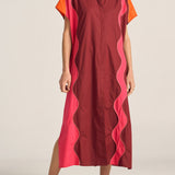 Ilio Nema Attica Shirtdress in Pink and Red