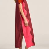 Ilio Nema Attica Shirtdress in Pink and Red