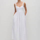 Matteau Bralette Midi Dress in White