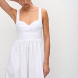 Matteau Bralette Midi Dress in White