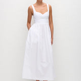 Matteau Bralette Midi Dress in White
