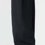 Bassike Elastic Detail Twill Pant In Black