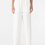 Bassike Crushed Cotton Minimal Pant in Natural