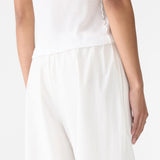 Bassike Crushed Cotton Minimal Pant in Natural