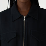 Bassike Raised Twill Western Jacket in Black