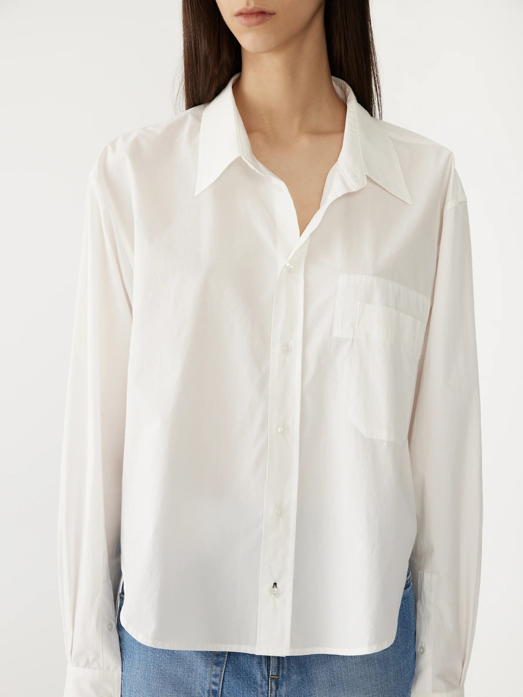 Bassike Casual Classic Shirt in Natural