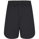 Bassike Pique Basketball Short in Black and Lemon Glaze