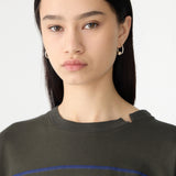 Bassike Printed T-Shirt Dress in Slate Grey