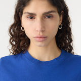 Bassike Raw Edge Baby T-Shirt in Cobalt