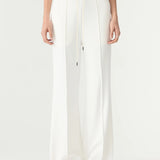 Bassike Refined Pinstitch Pant in White