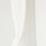 Bassike Refined Pinstitch Pant in White