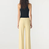 Bassike Refined Pinstitch Pant in Lemon Glaze