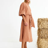 Binny National Hunt Dress in Choc Mousse