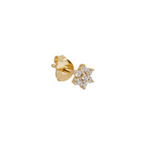 By Charlotte Crystal Lotus Flower Stud Earring in 14K Solid Gold