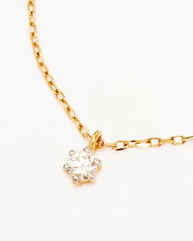 By Charlotte Sweet Droplet Diamond Necklace in 14K Gold