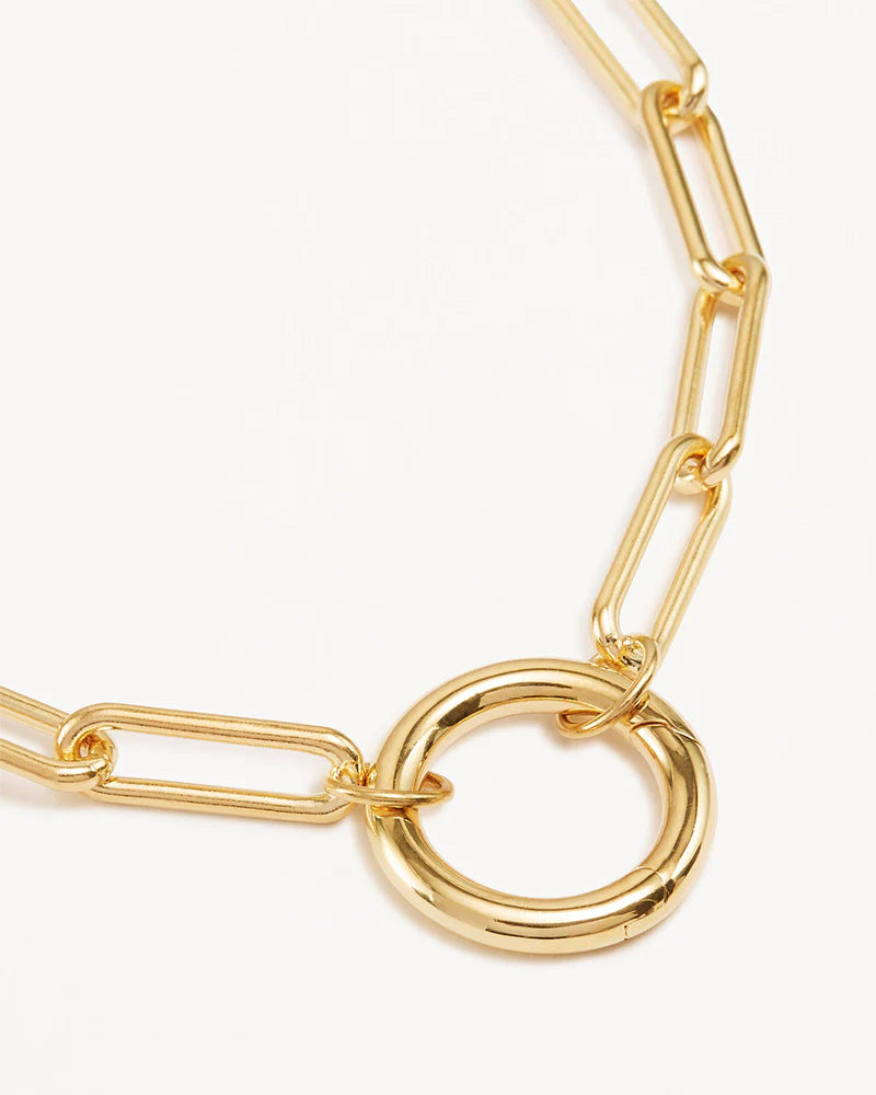 By Charlotte 18" With Love Annex Link Necklace in 18K Gold Vermeil