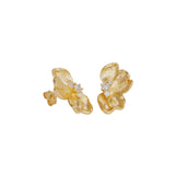 By Charlotte Serene Lotus Statement Earrings in 18K Gold Plated