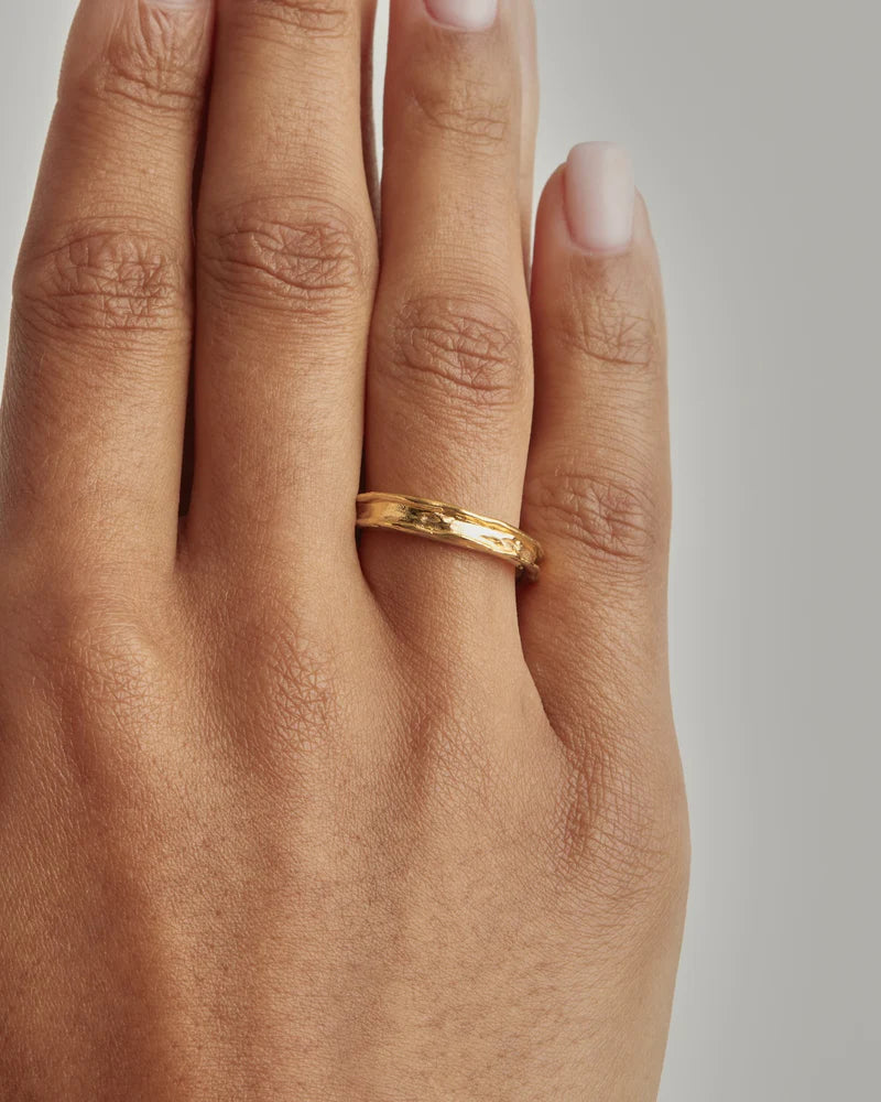 By Charlotte Beneath The Sea Ring in 18K Gold Vermeil