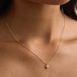 By Charlotte Crystal Bloom Necklace in 18K Gold Vermeil