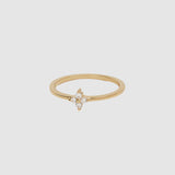 By Charlotte Crystal Bloom Ring in 18K Gold Vermeil