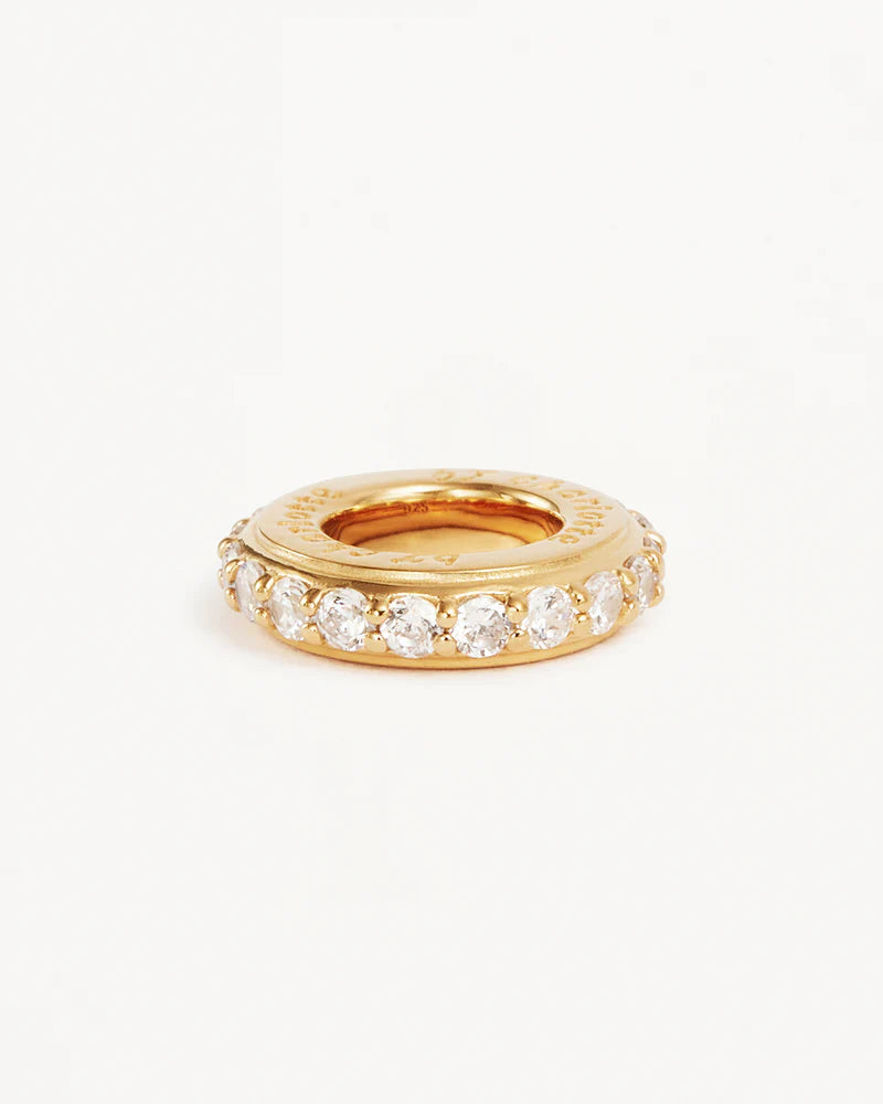 By Charlotte Halo Petal Charm in 18K Gold Vermeil