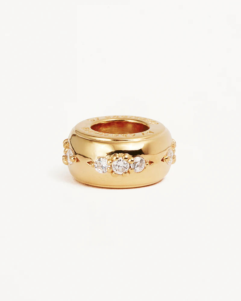 By Charlotte In Bloom Petal Charm in 18K Gold Vermeil