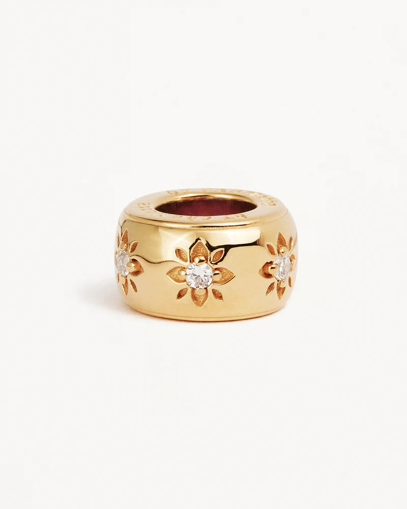 By Charlotte New Beginnings Lotus Charm in 18K Gold Vermeil