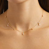 By Charlotte No Rain, No Flowers Choker in 18K Gold Vermeil