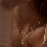 By Charlotte No Rain, No Flowers Choker in 18K Gold Vermeil