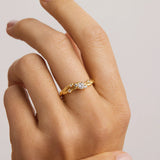 By Charlotte No Rain, No Flowers Ring in 18K Gold Vermeil