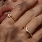 By Charlotte No Rain, No Flowers Ring in 18K Gold Vermeil